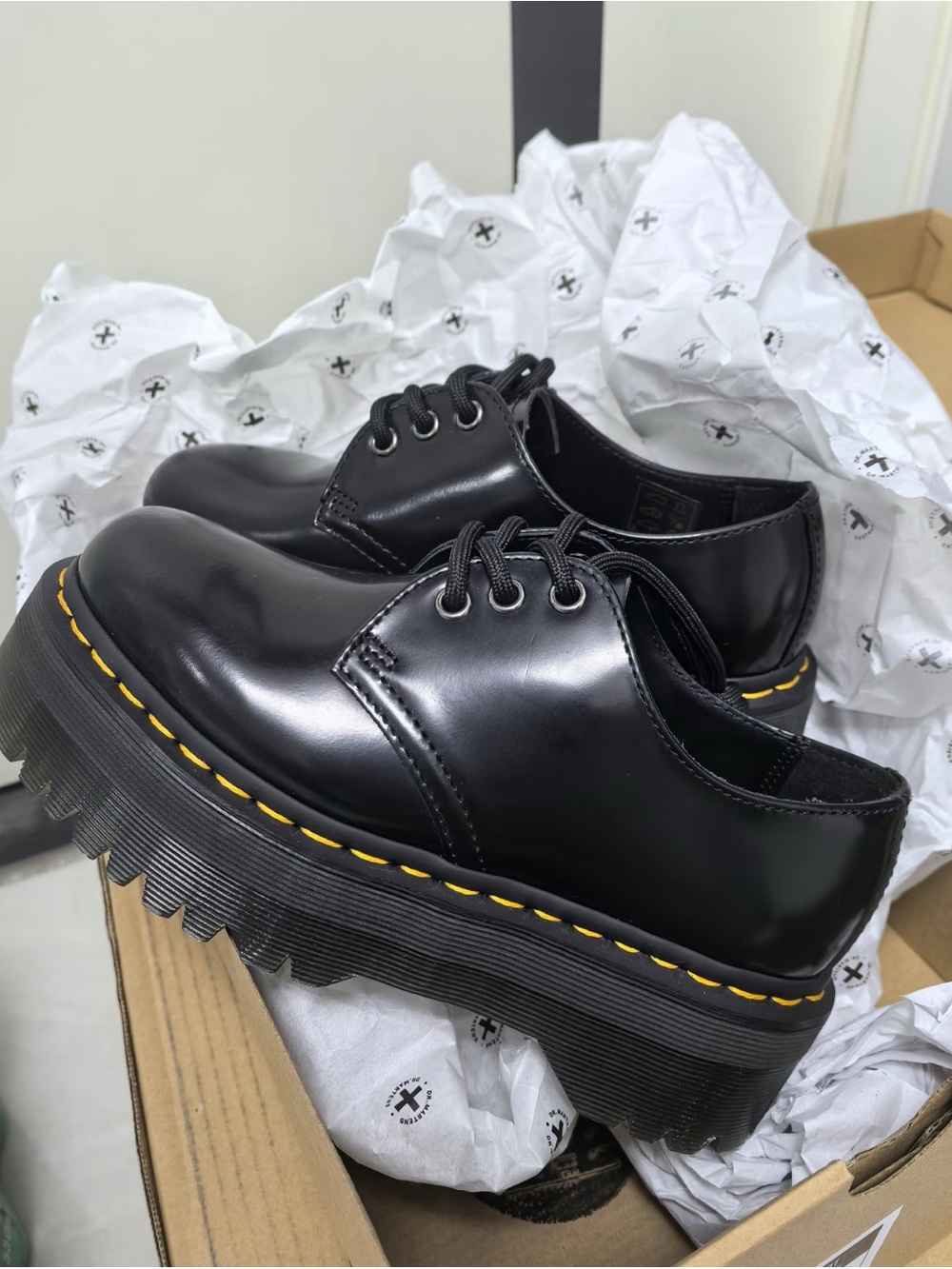 Dr. Martens 1461 SMOOTH LEATHER PLATFORM SHOES
